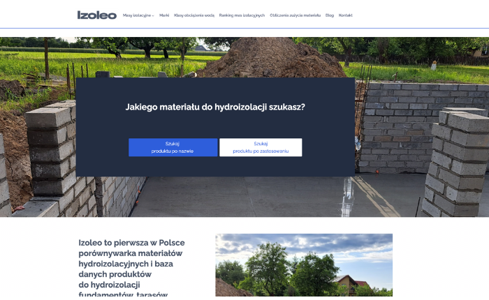 Izoleo – porównywarka mas izolacyjnych. Oficjalnie otwarte!