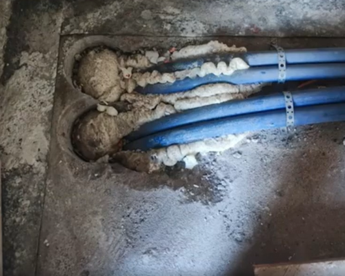 nieszczelne otwory po instalacji