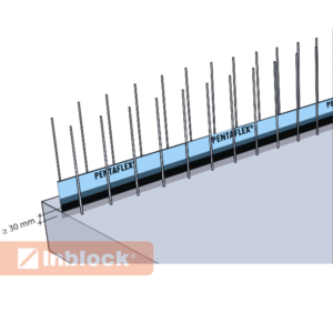 Powlekana blacha H-BAU Pentaflex KB 167, uszczelnianie przerw roboczych, listwa 2,0 m